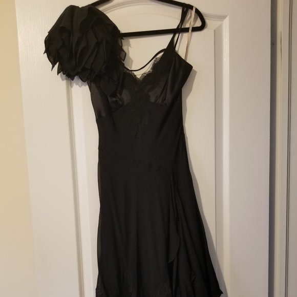 Karen Millen  Black silk dress, 100% silk - Picture 1 of 6